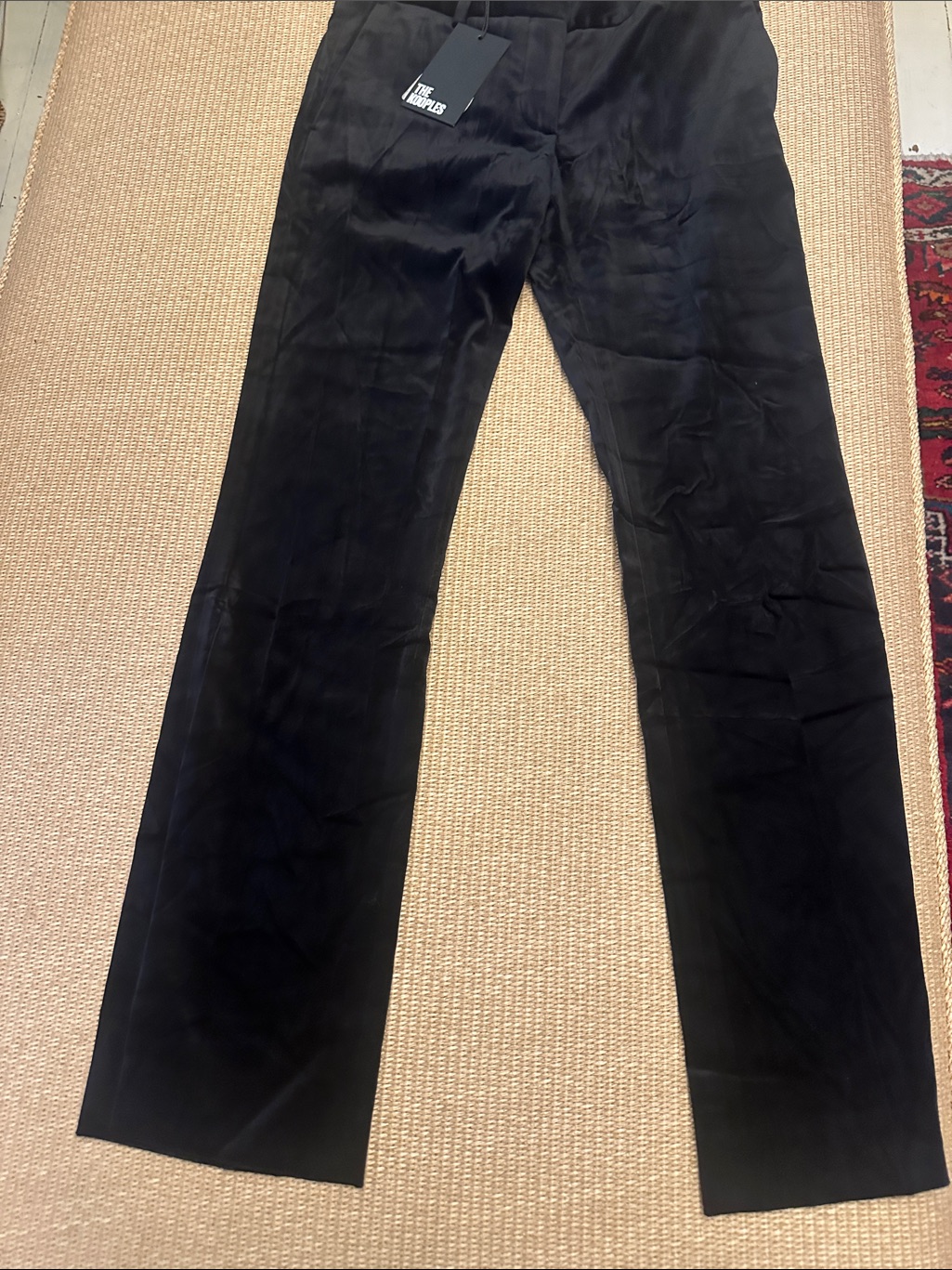 #70 The Kooples Black Velvet Trousers 355cad